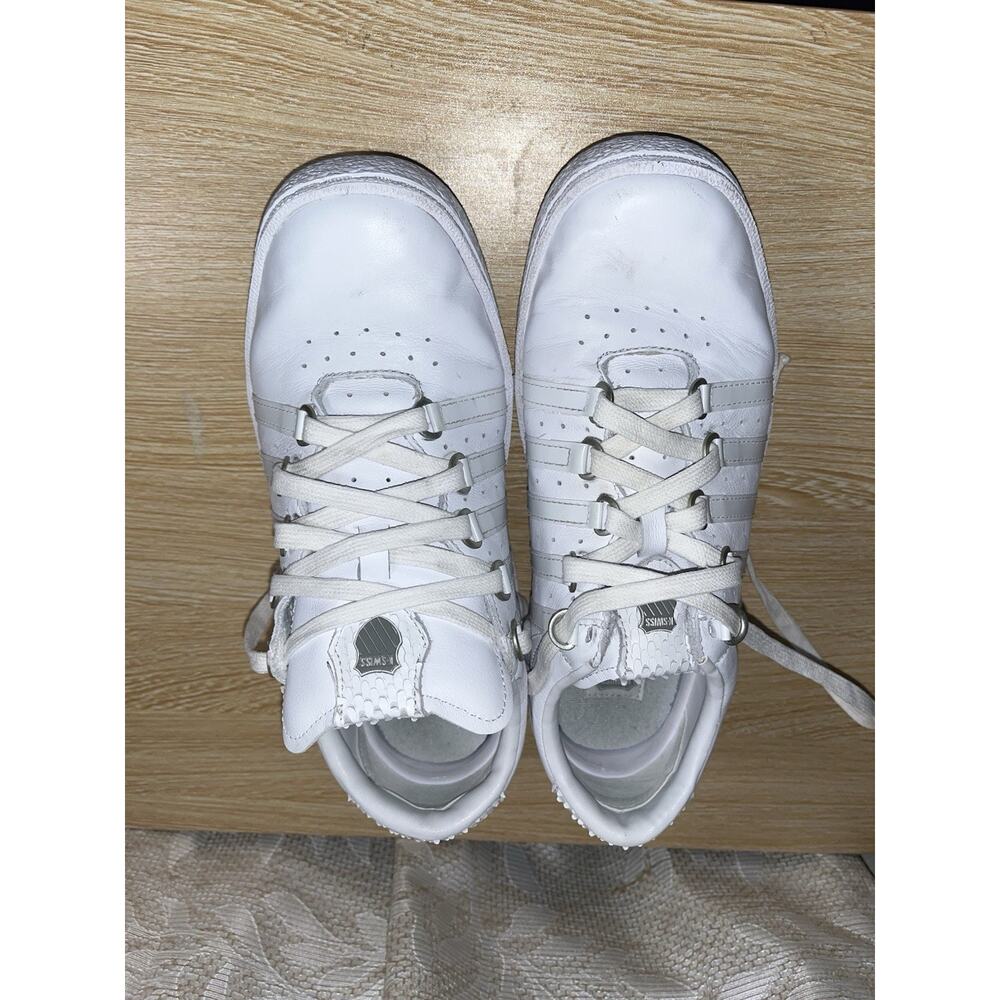 K-Swiss Classic Low Women’s 8.5 White Leather Sneakers Pre-Owned